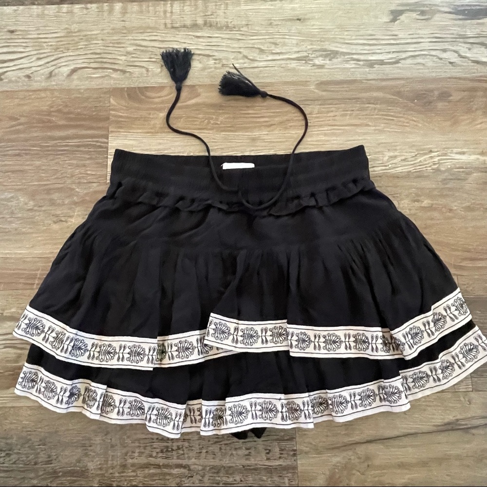 Flannel Australia black mini skort 1